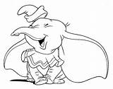 Dumbo Disney Coloring Pages Animal Elephant Para Walt Colorear Kids sketch template
