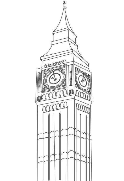 big ben coloring page  printable coloring pages  kids