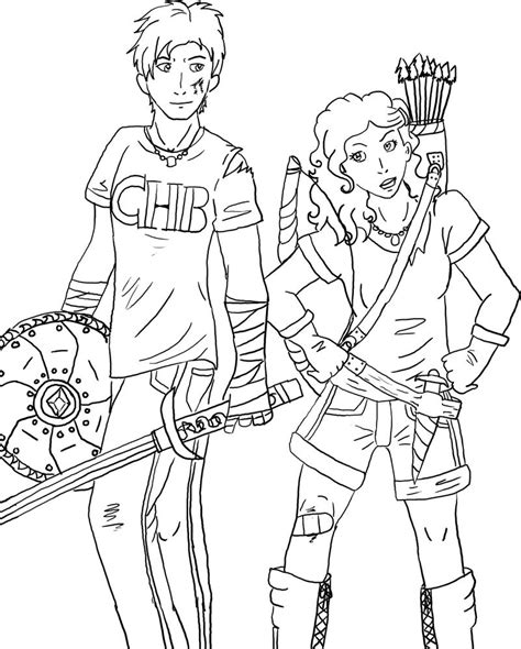 percy jackson annabeth  colouring pages