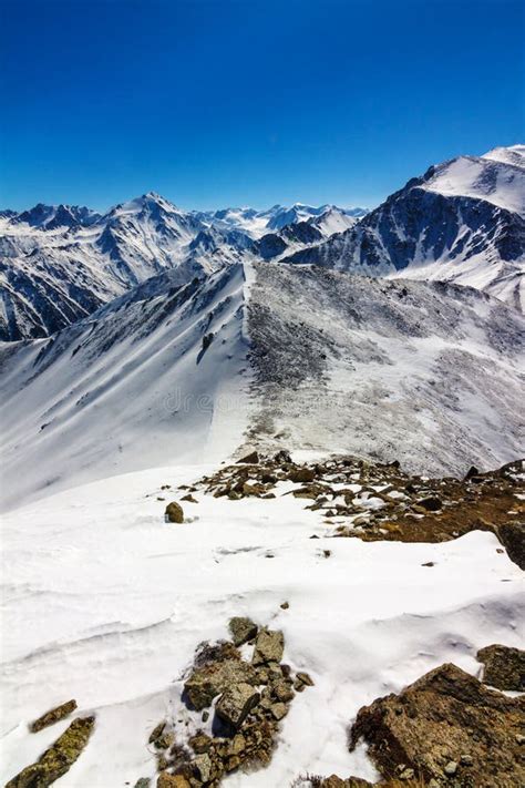 view  winter mountains  almaty  kazakhstan stock photo image  kumbel scenery