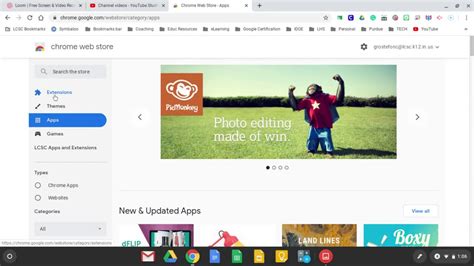chrome webstore apps youtube