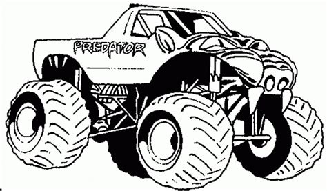 monster truck coloring pages  printable