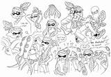 Splatoon Coloring Pages Lineart Characters Megaloceros Printable Oc Print Getdrawings Color Getcolorings Deviantart sketch template