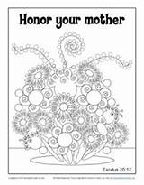 Honor Coloring Mother Activity Activities Printable Find Click sketch template
