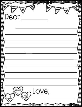 valentines day love letter templates create   valentine activity