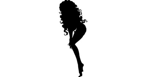 sexy girl silhouette decal sticker 07