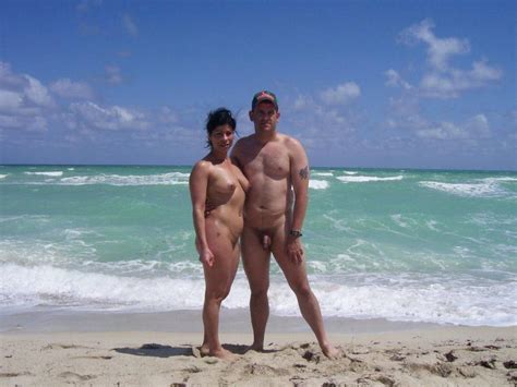Nude Couple On A Beach Showing Guy S Tiny Small Hairy Cock