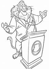 Mayor Lionheart sketch template
