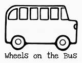 Bus Outline Psstech Kaza Colouring Transportation Autobus Enfants Webstockreview Wikiclipart Fois Imprimé sketch template