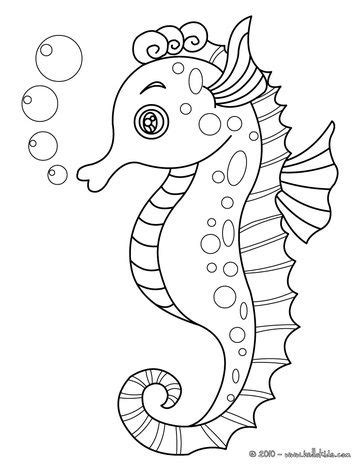 seahorse coloring pages hellokidscom animal coloring pages horse