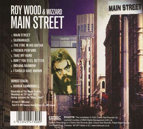 Roy Wood And Wizzard Cd Main Street Remastered And Expanded Edition Cd