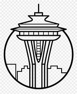 Needle Seattle Pinclipart Vectorified sketch template