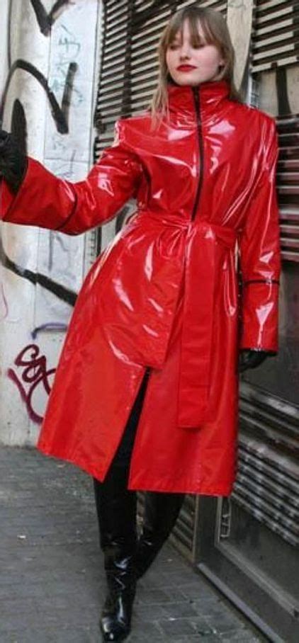 pin by cristian tudor on pvc coats red red raincoat