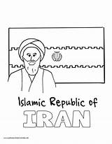 Coloring Pages History Iran Flag Mystery Kids Volume sketch template