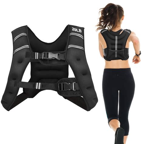 costway lbslbs workout weighted vest mesh bag adjustable buckle