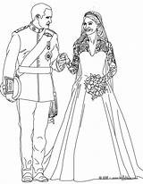 Royal Wedding Coloring Pages Kate William Choose Board Prince sketch template