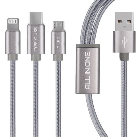 durable braided multi usb charger cable cord  micro usb usb  connector  usb