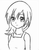 Anime Basic Drawing Draw Easy Girl Paintingvalley sketch template