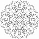 Mandala Flower Printable Coloring Pages Adult Colouring Para Mandalas Etsy Colorir Books Desenhos Sheets Adultos Flores Pt Unique Adults Impressão sketch template