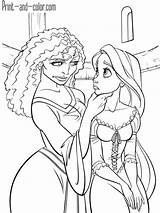 Rapunzel Tangled Gothel Kolorowanki Raiponce Enrolados Babyhouse Cartonionline sketch template