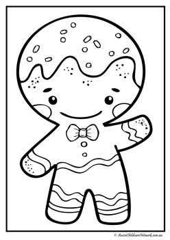 christmas colouring pages aussie childcare network