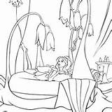 Fairytopia Barbie Colorir Descansando sketch template