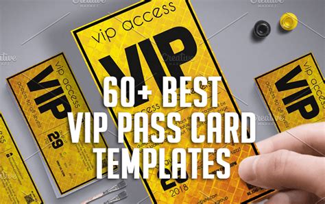 vip pass card templates  premium