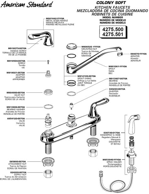 plumbingwarehousecom american standard commercial faucet parts  models