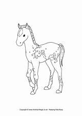 Foal Colouring Horse Pages Drawing Horses Colour Farm Kids Animal Animals Village Activity Explore Activityvillage Getdrawings sketch template