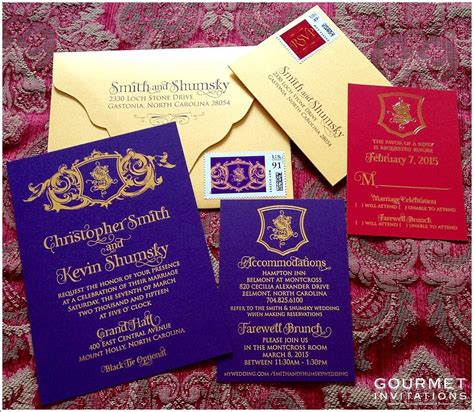 same sex wedding invitations gourmet invitations