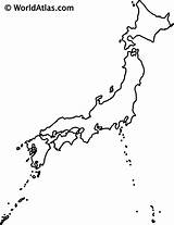 Japan Outline Map Maps Blank Geography Islands Country Japanese Island Worldatlas Asia Coloring Atlas Draw Sketch Worksheet Big Main East sketch template