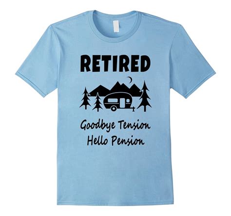 goodbye tension  pension funny retirement  shirt pl polozatee