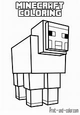 Minecraft Coloring Pages Color Print sketch template