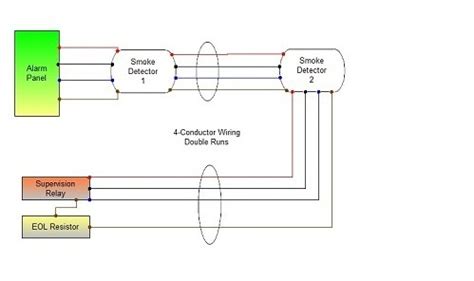 home smoke detector wiring diagram
