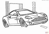 Coloring Aston Martin Cars Pages V12 Vanquish Car Printable Transport Supercoloring Boys Drawing Sports sketch template