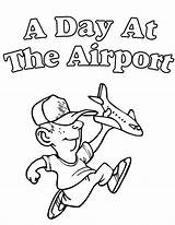 Coloring Airport Coloringsky Kids Pages Choose Board sketch template