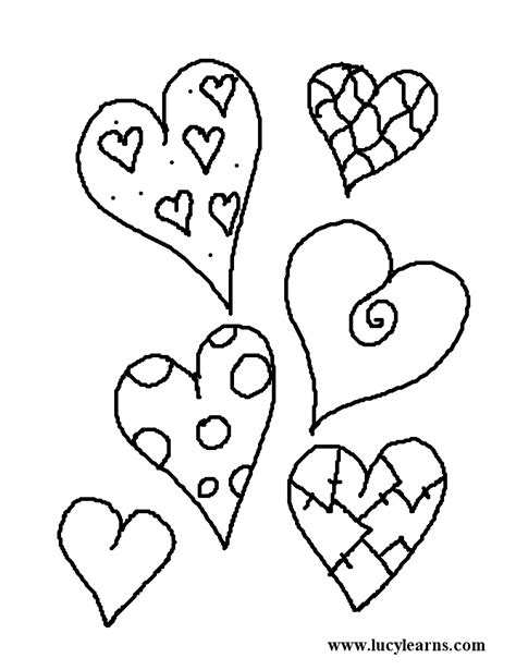 valentine heart coloring pages coloring home