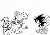 Sonic Pages Coloriage Luigi Coloringhome Sheets sketch template