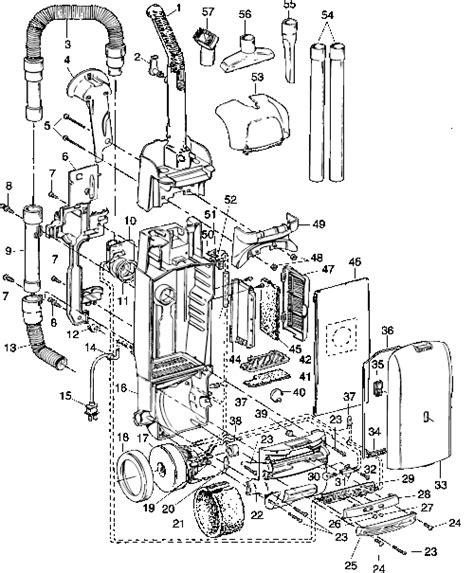 hoover vacuum parts diagram