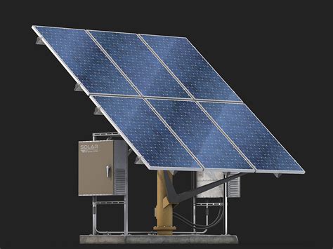 collector solar panel cgtrader