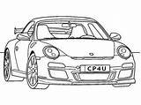 Porsche 911 Coloring Pages Car Gt3 Rs Colouring Cars Subaru Printable Drawing Turbo Truck Sheets Race Kids Classic Color Adult sketch template