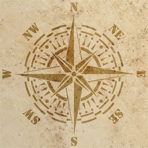 wandschablonen kompass schablono