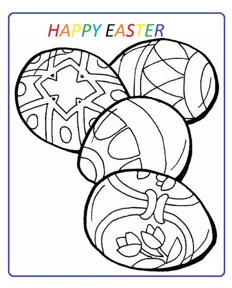 simple  printable easter coloring pages  kindergarten