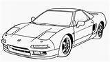 Coloringpages Nsx Acura sketch template