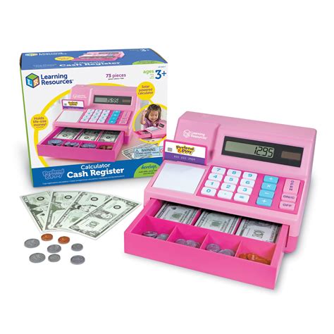 learning resources pretend play cash register toy  calculator