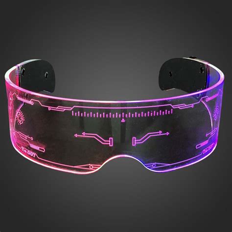 Multicolored Led Visor Glasses