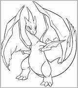 Charizard Mega Coloring Sketch Pages Pokemon Mblock Clipart Template Deviantart Library sketch template