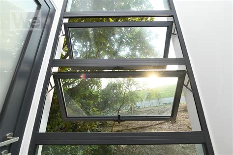 optima  aluminium casement window top hung window