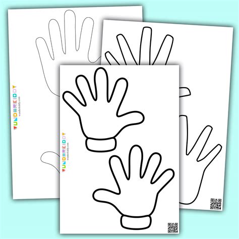 printable left   hand blank template  crafts