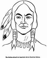 Native American Coloring Lenape Potrait Indians Pages Tribe Color Template Kids Besuchen Sketch Apache sketch template